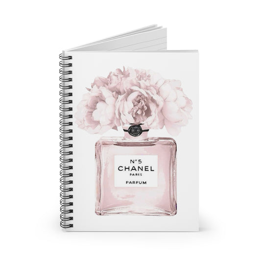 Chanel No 5 Spiral Notebook