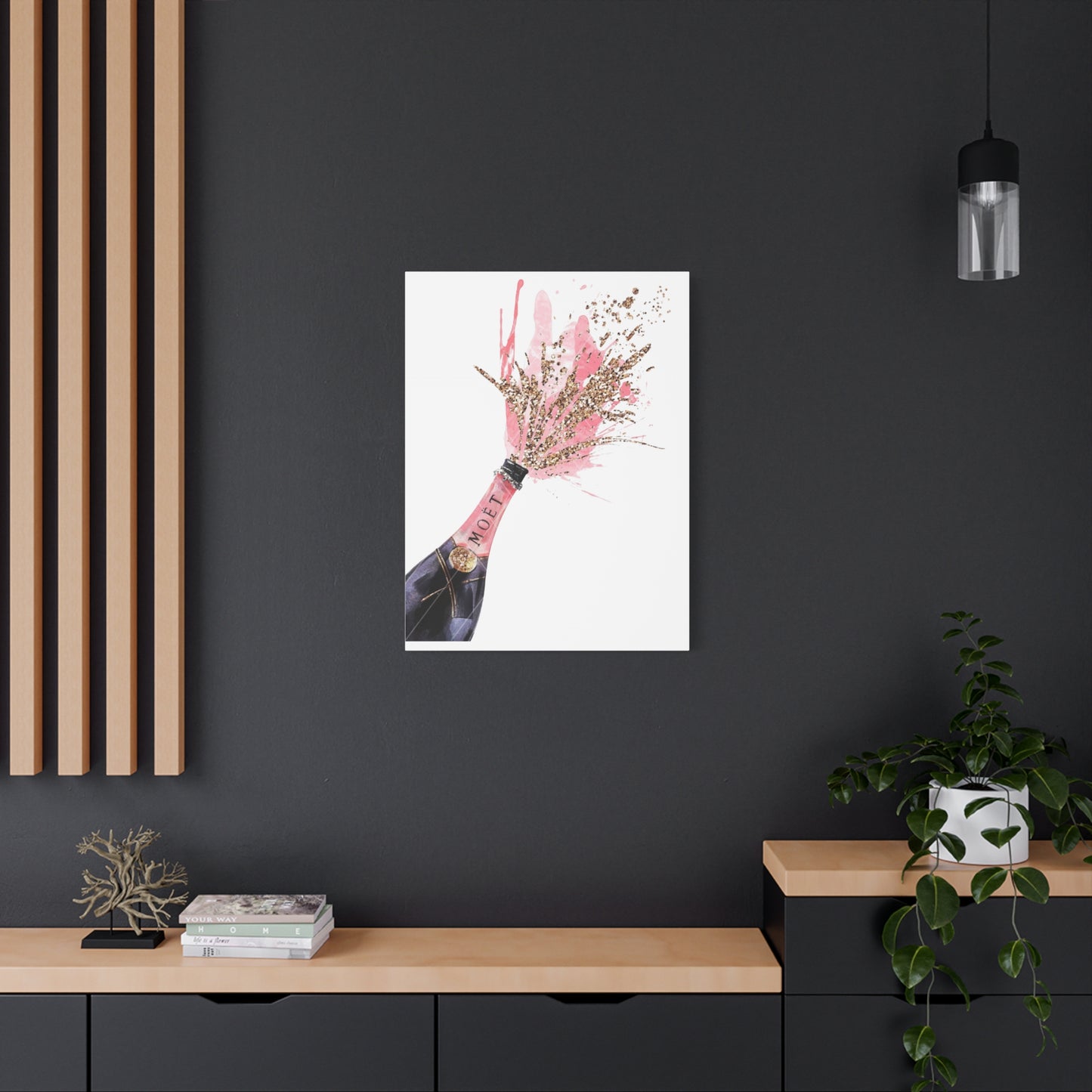 Canvas Art Print - Champagne Pop