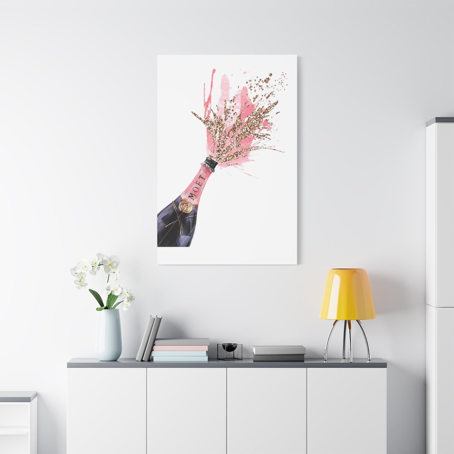 Canvas Art Print - Champagne Pop