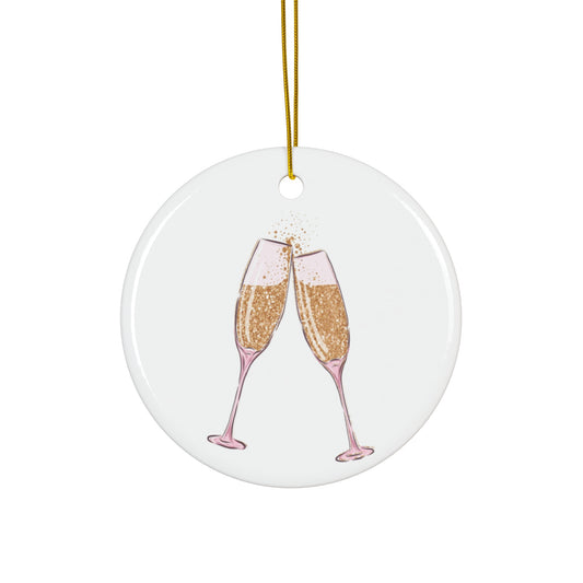 Cheers! Ceramic Ornament