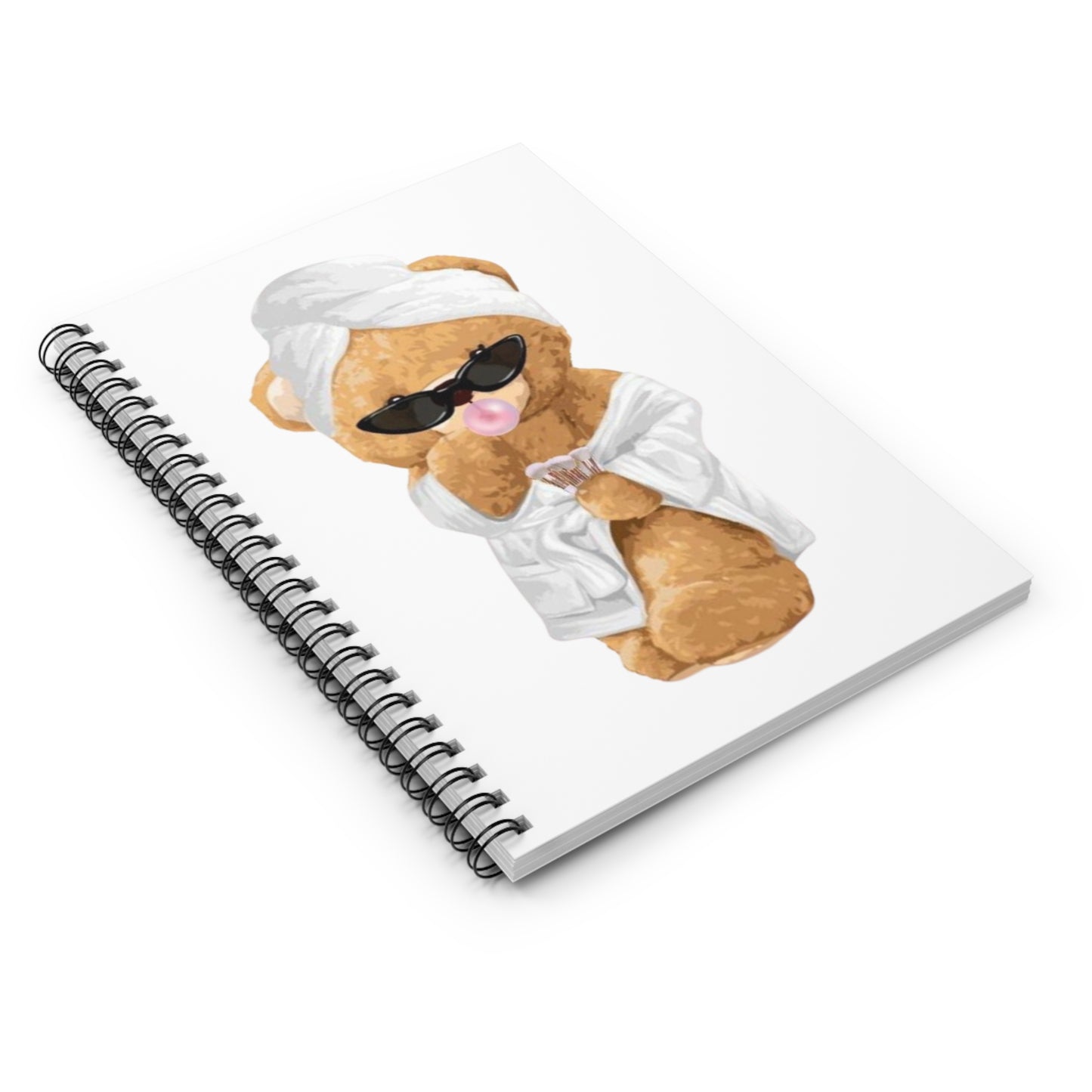 Bathtub Bear Spiral Notebook