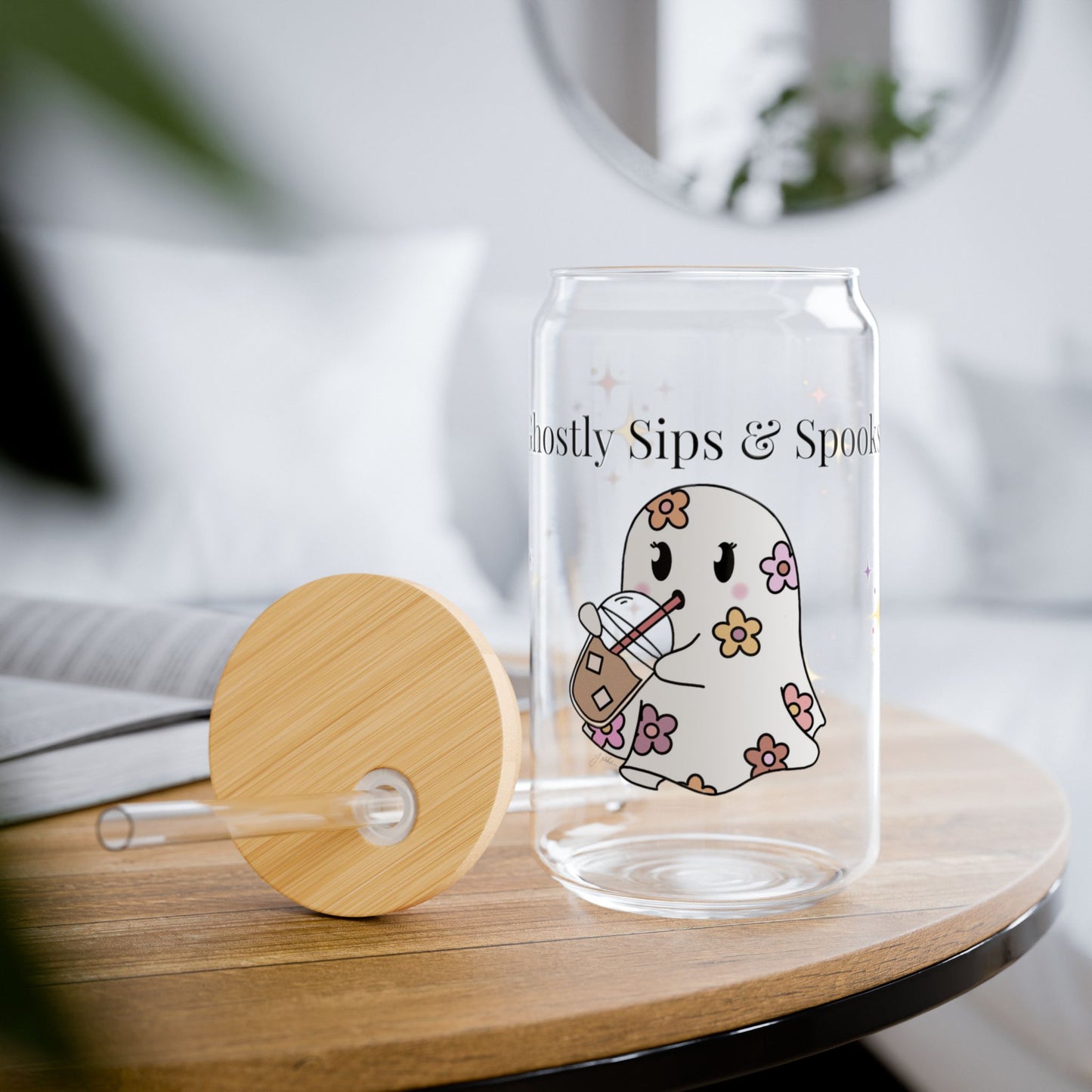 Ghostly Sips Glass Tumbler