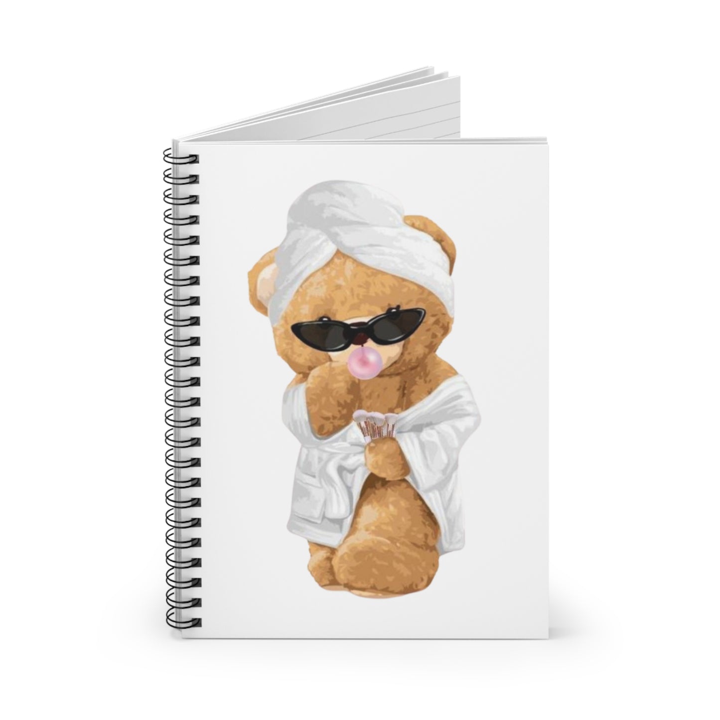 Bathtub Bear Spiral Notebook