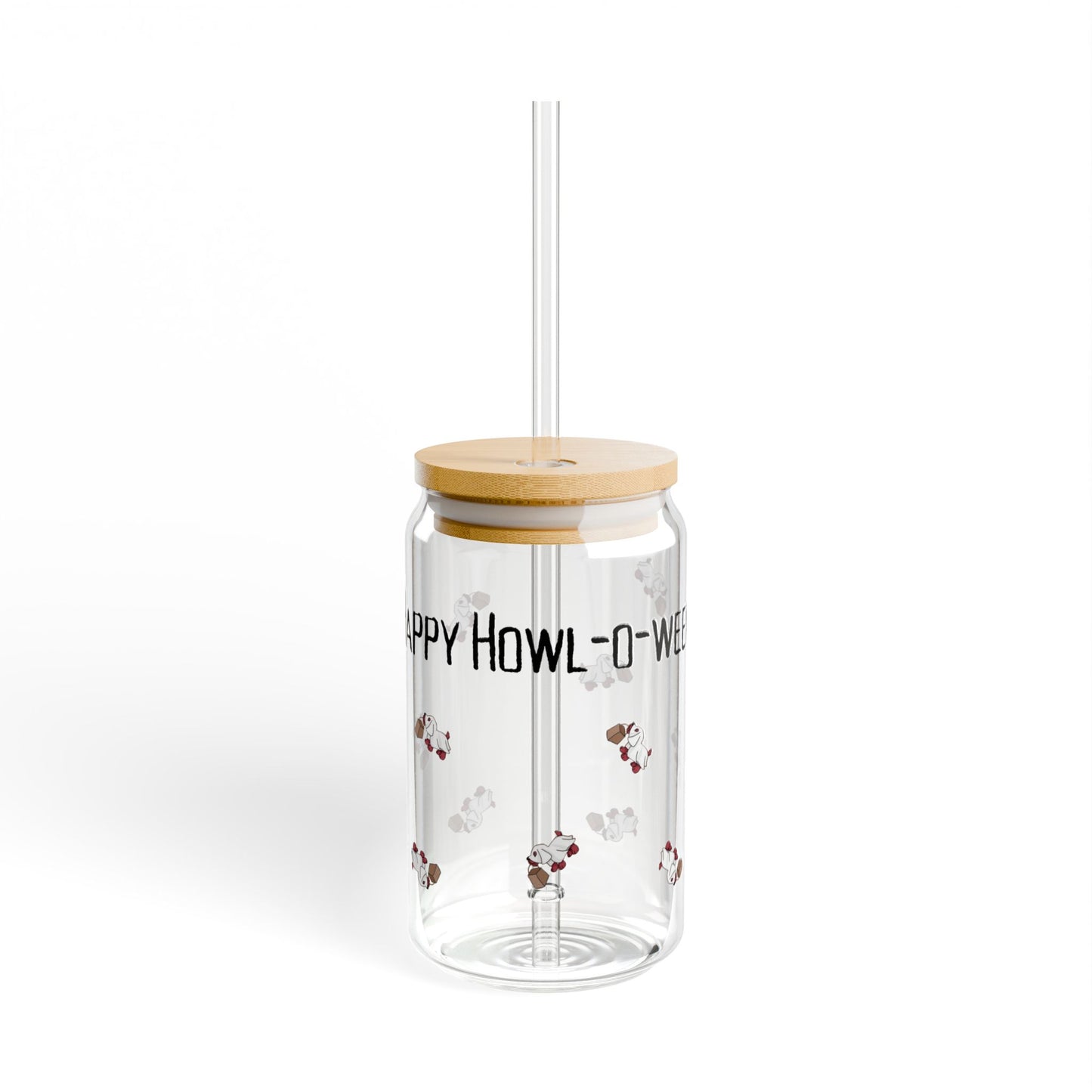 Happy Howl-o-ween Glass Tumbler