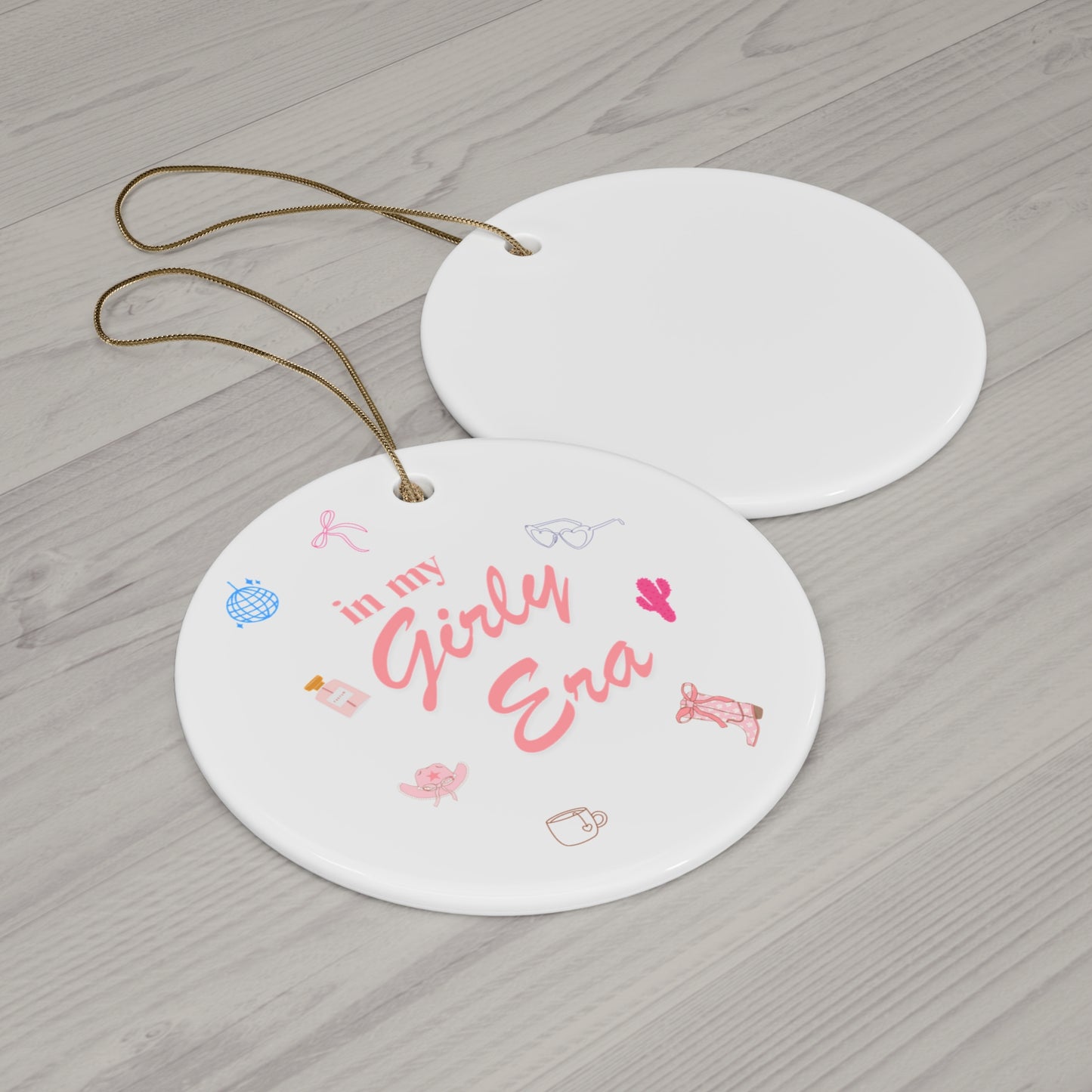 Girly Era Ceramic Ornament