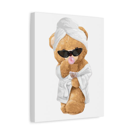 Canvas Art Print - Bathtub Bear