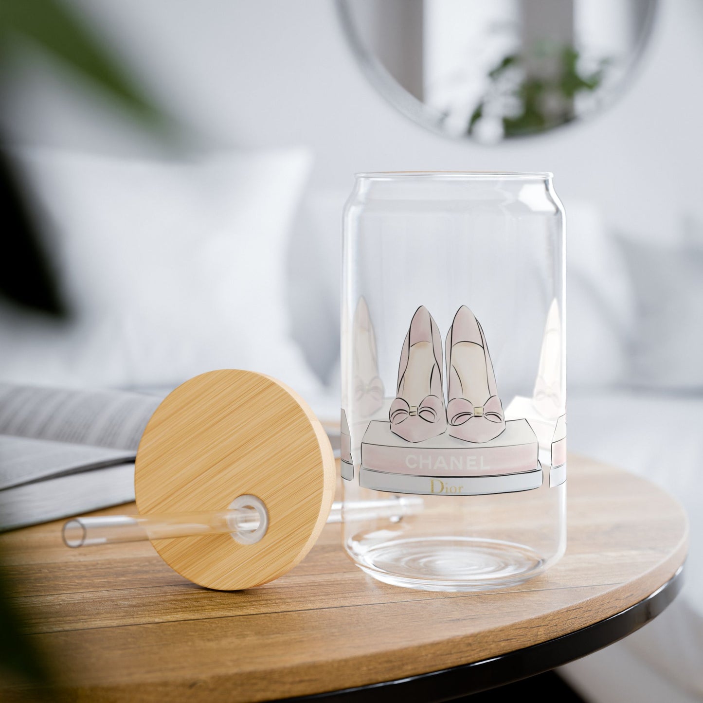 Designer Shoes Glass Tumbler