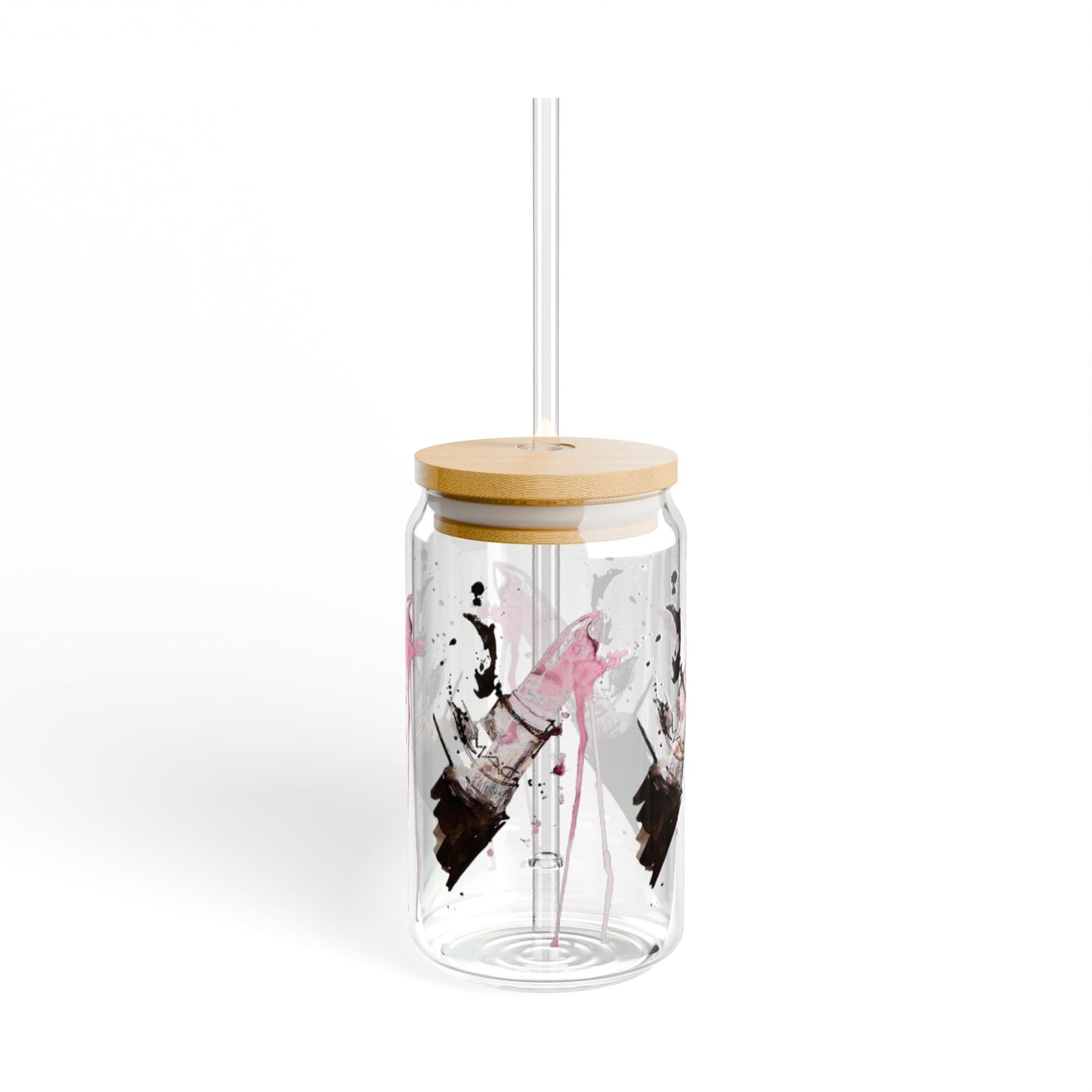 mac Lipstick Glass Tumbler